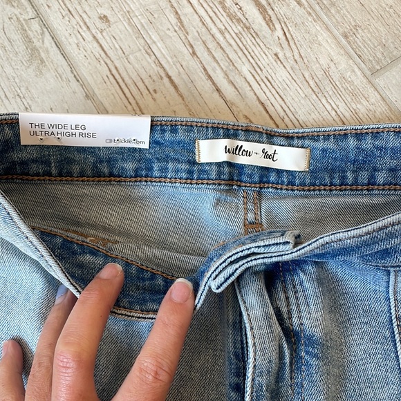 NWT Willow & Root The wide leg ultra high rise jeans - Picture 7 of 10